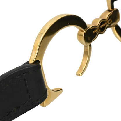 Christian Dior Black Leather Saddle Handbag