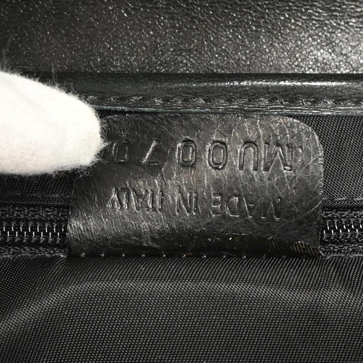 Christian Dior Black Leather Saddle Handbag