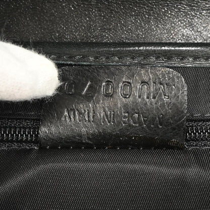 Christian Dior Black Leather Saddle Handbag