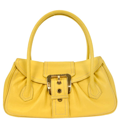 Celine Yellow Leather Handbag