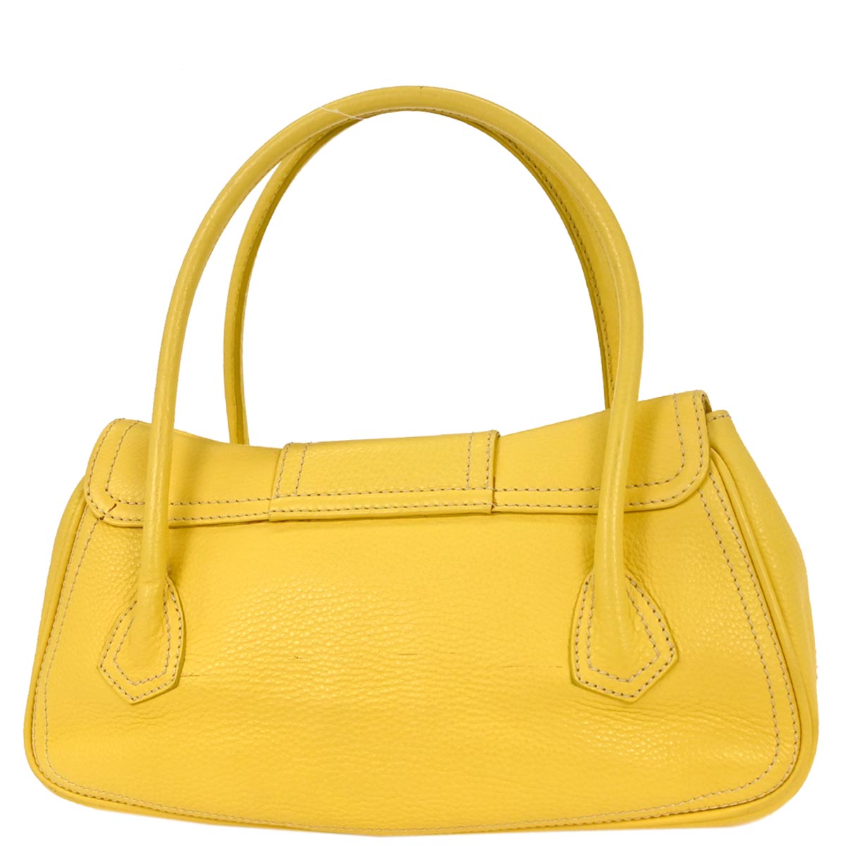 Celine Yellow Leather Handbag