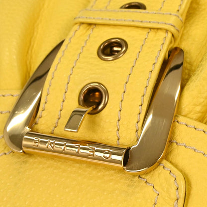 Celine Yellow Leather Handbag