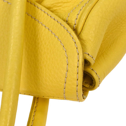 Celine Yellow Leather Handbag