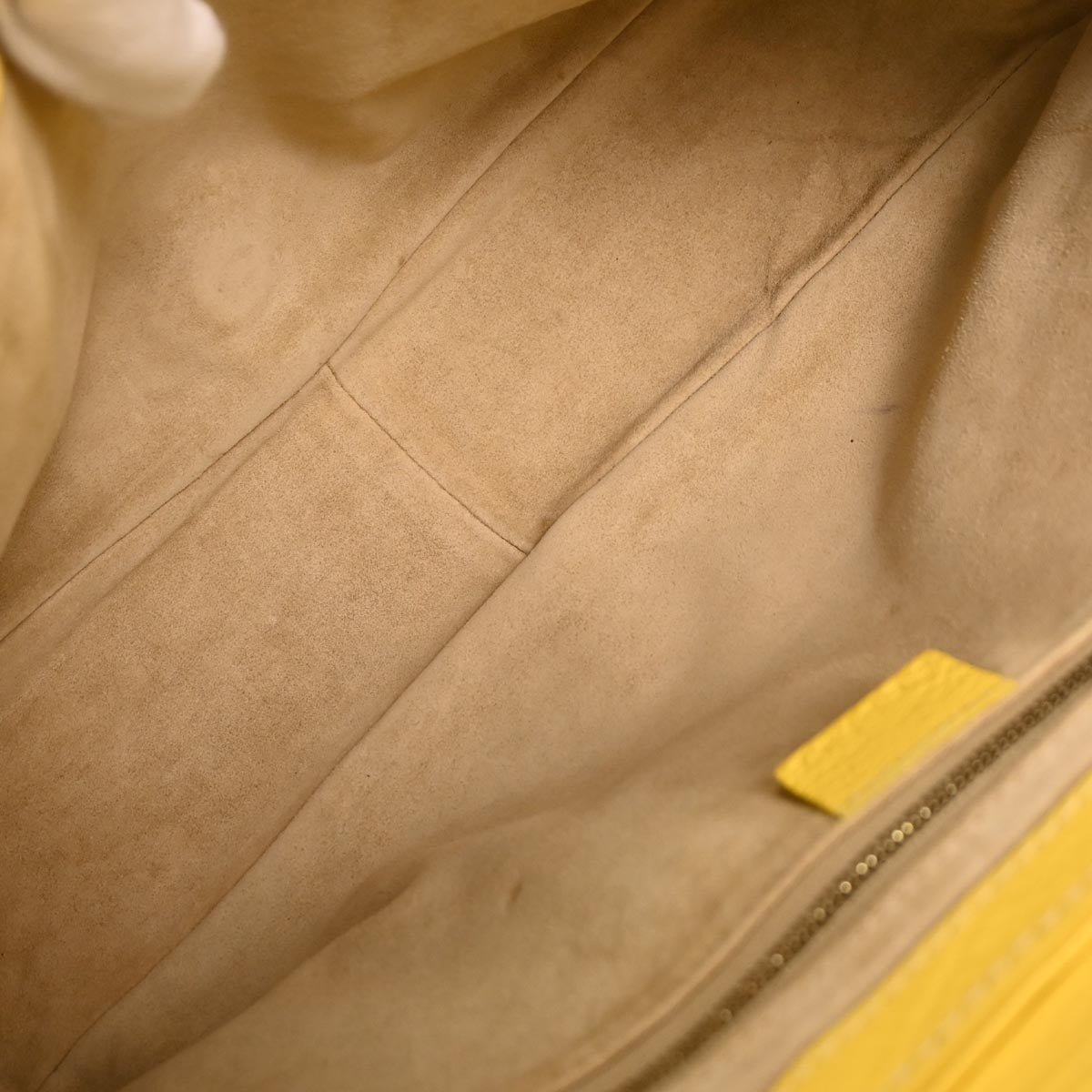 Celine Yellow Leather Handbag