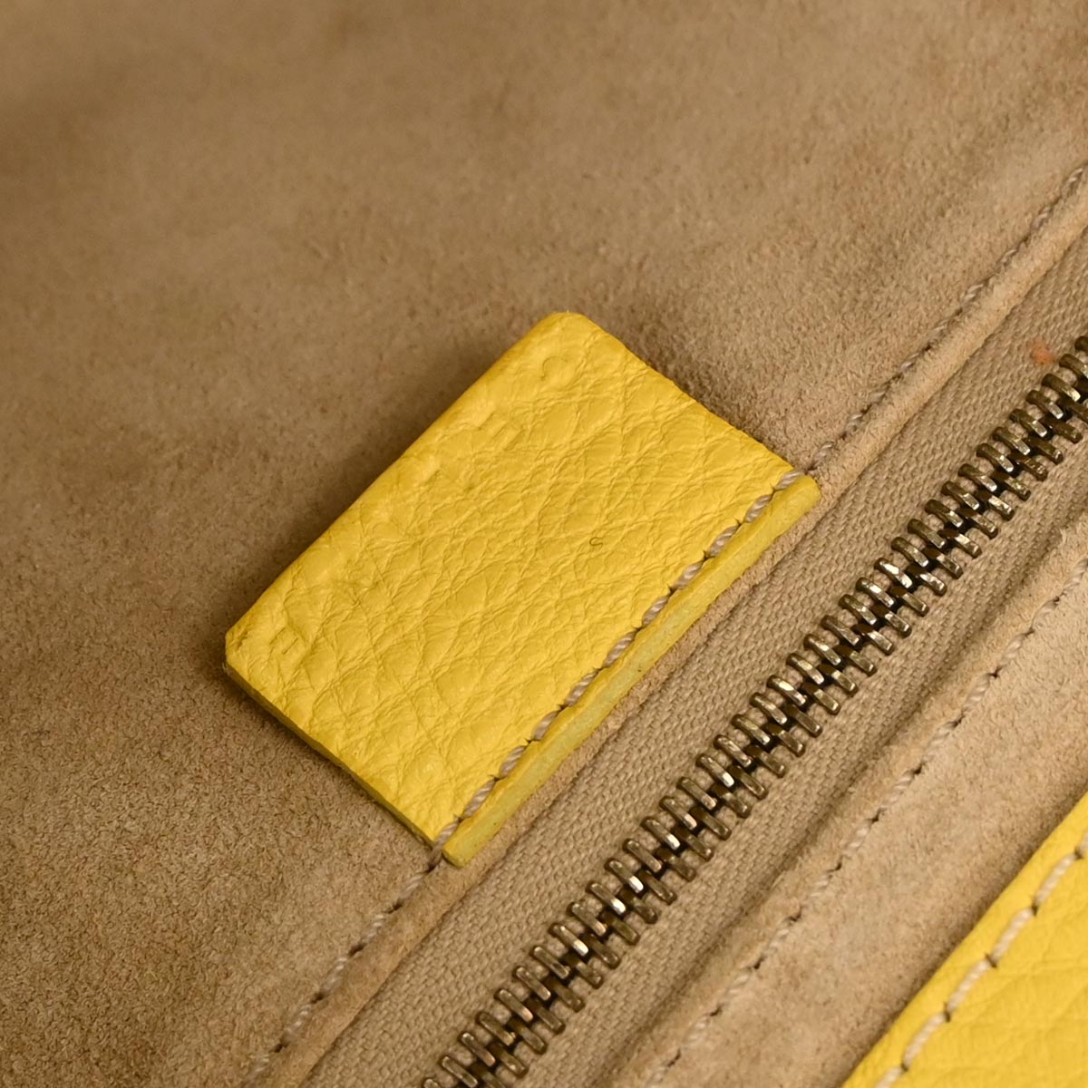 Celine Yellow Leather Handbag