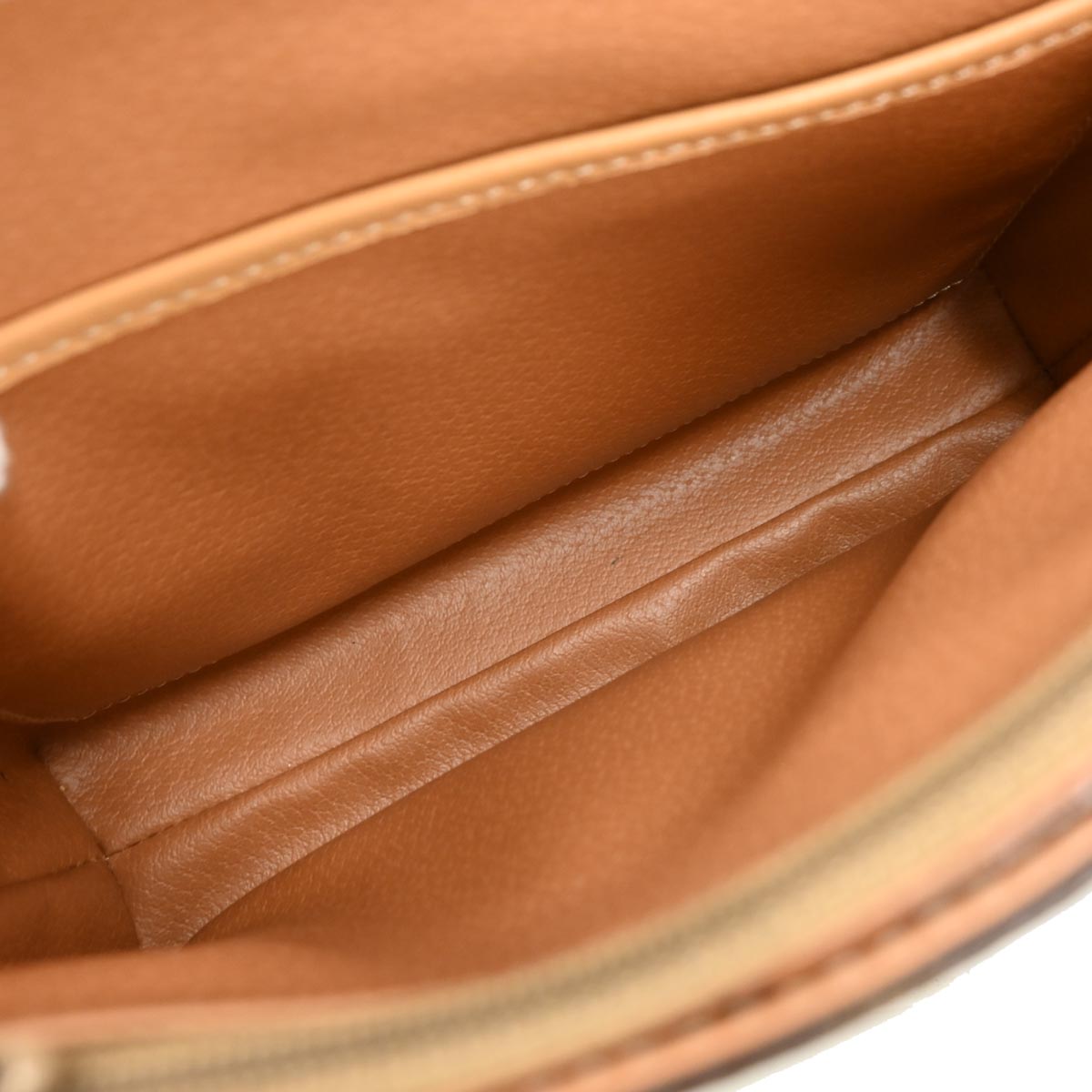 Celine Brown PVC Macadam Shoulder Bag