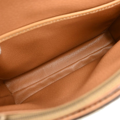 Celine Brown PVC Macadam Shoulder Bag