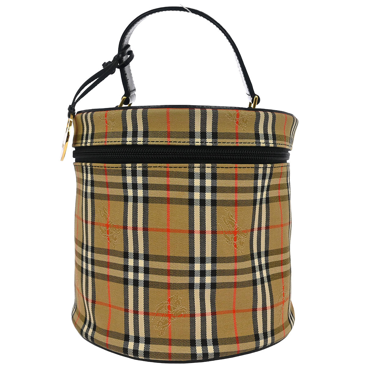 Burberrys Beige Black House Check Vanity Handbag