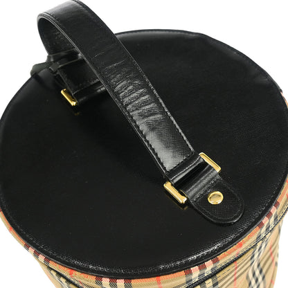 Burberrys Beige Black House Check Vanity Handbag