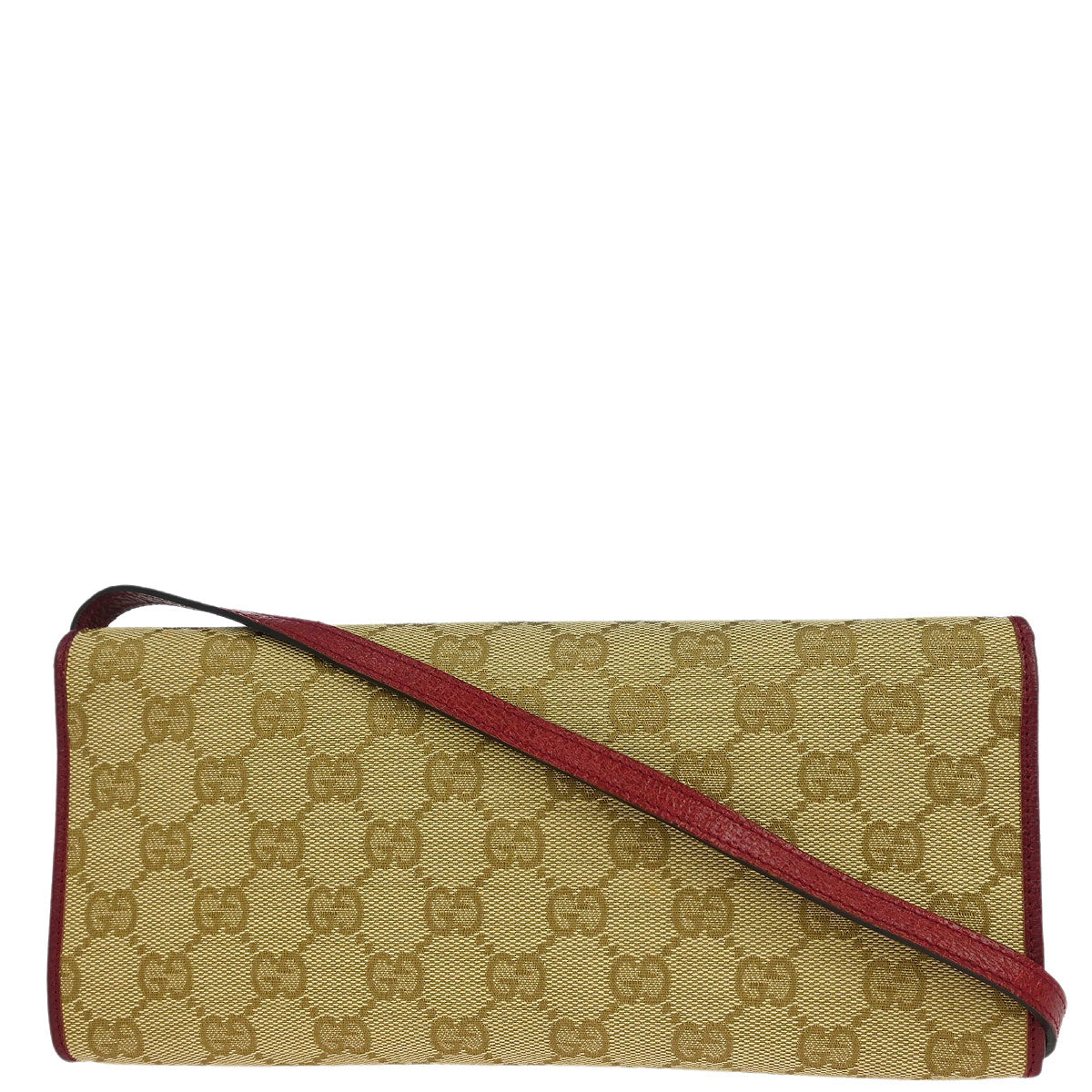 Gucci Beige Canvas Bamboo GG Shoulder Bag