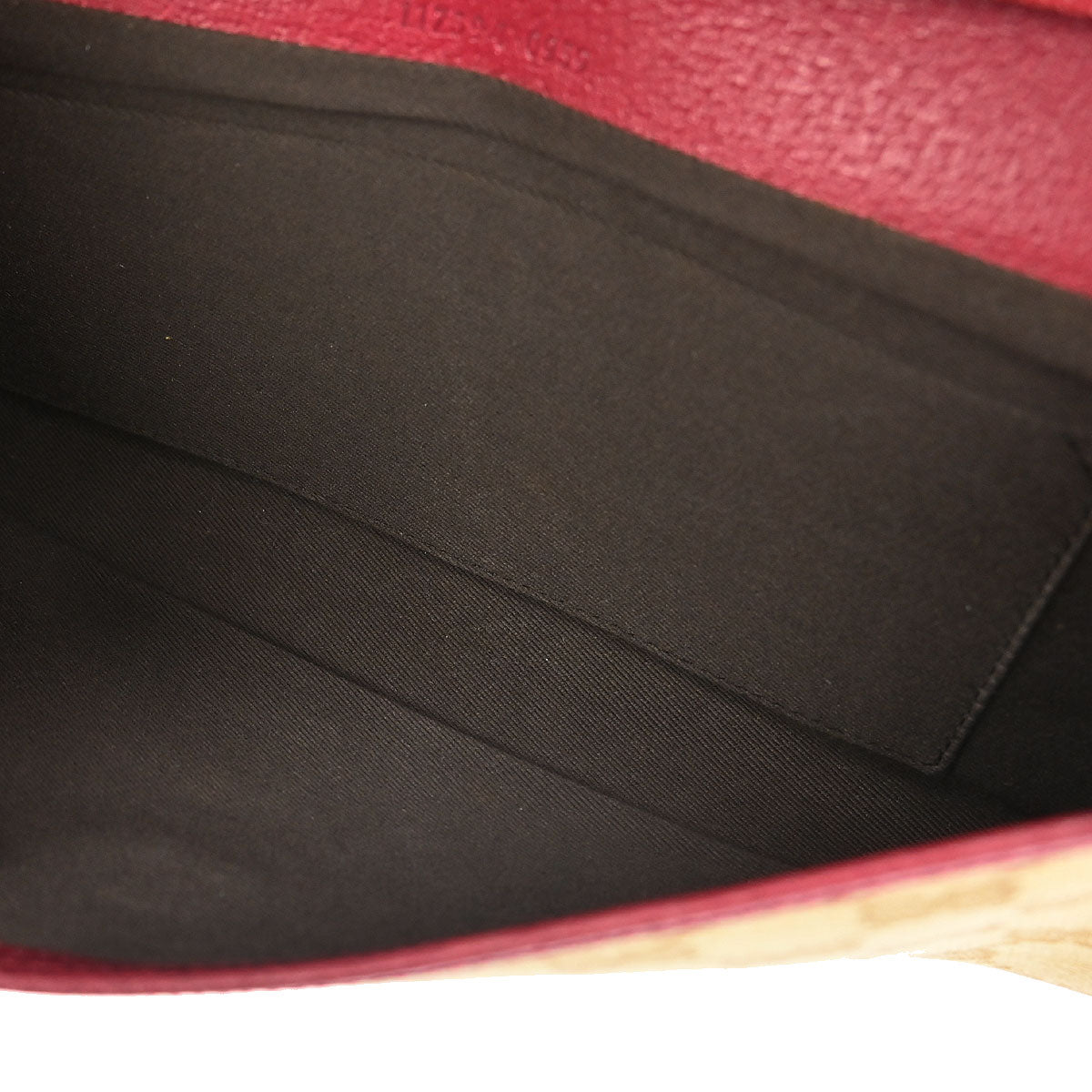 Gucci Beige Canvas Bamboo GG Shoulder Bag