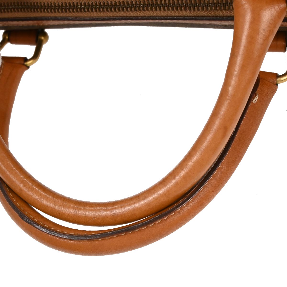 Celine Brown PVC Macadam Duffle Handbag