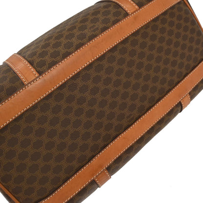 Celine Brown PVC Macadam Duffle Handbag