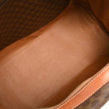 Celine Brown PVC Macadam Duffle Handbag
