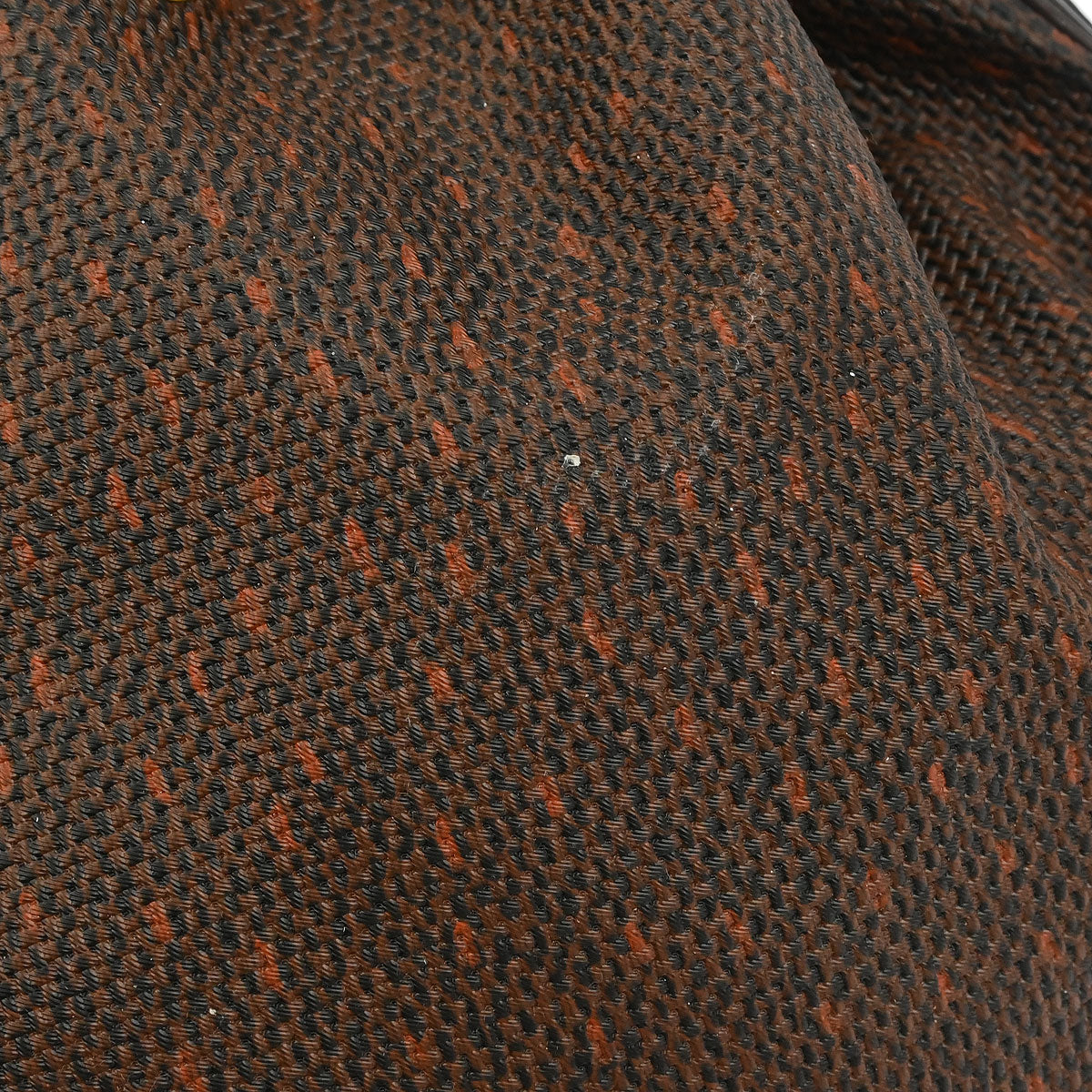 Yves Saint Laurent Brown PVC Bucket Drawstring Shoulder Bag