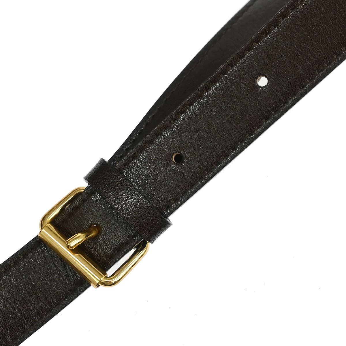 Yves Saint Laurent Brown PVC Bucket Drawstring Shoulder Bag