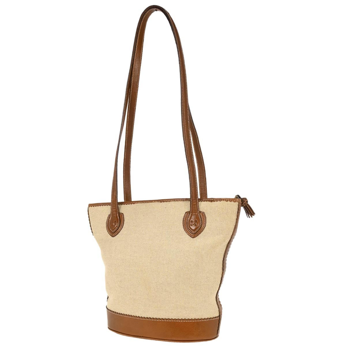 Loewe Beige Canvas Tote Shoulder Bag