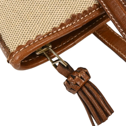 Loewe Beige Canvas Tote Shoulder Bag