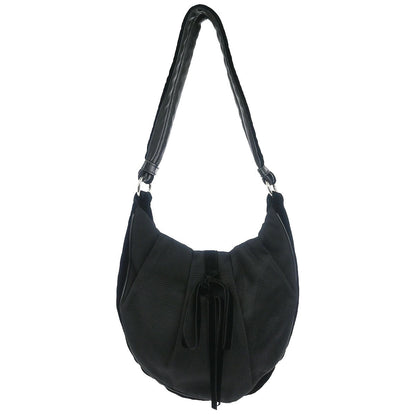 Yves Saint Laurent Black Nylon Rive Gauche Shoulder Bag