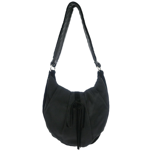 Yves Saint Laurent Black Nylon Rive Gauche Shoulder Bag