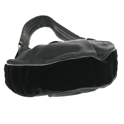 Yves Saint Laurent Black Nylon Rive Gauche Shoulder Bag