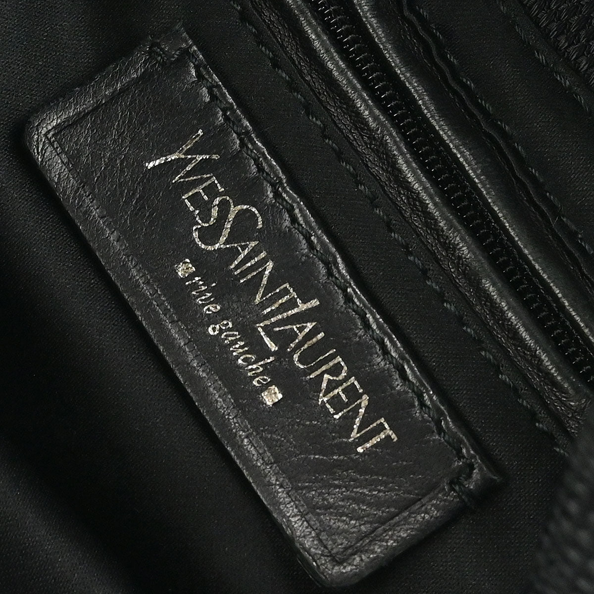 Yves Saint Laurent Black Nylon Rive Gauche Shoulder Bag