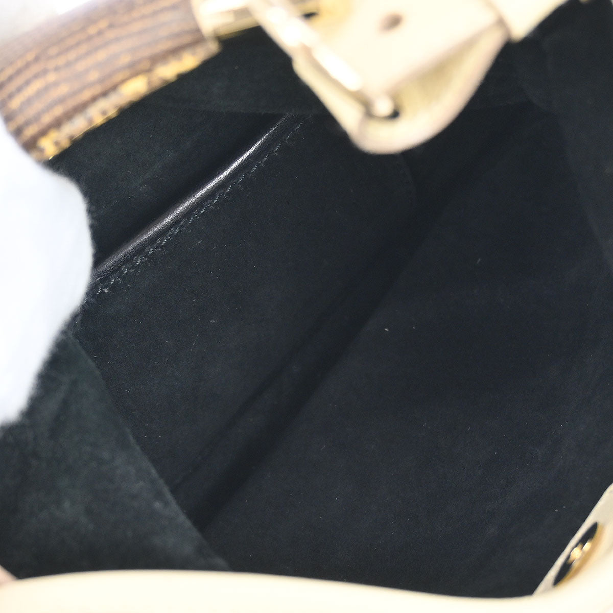 Yves Saint Laurent * Off-white Lizard Mombasa Handbag