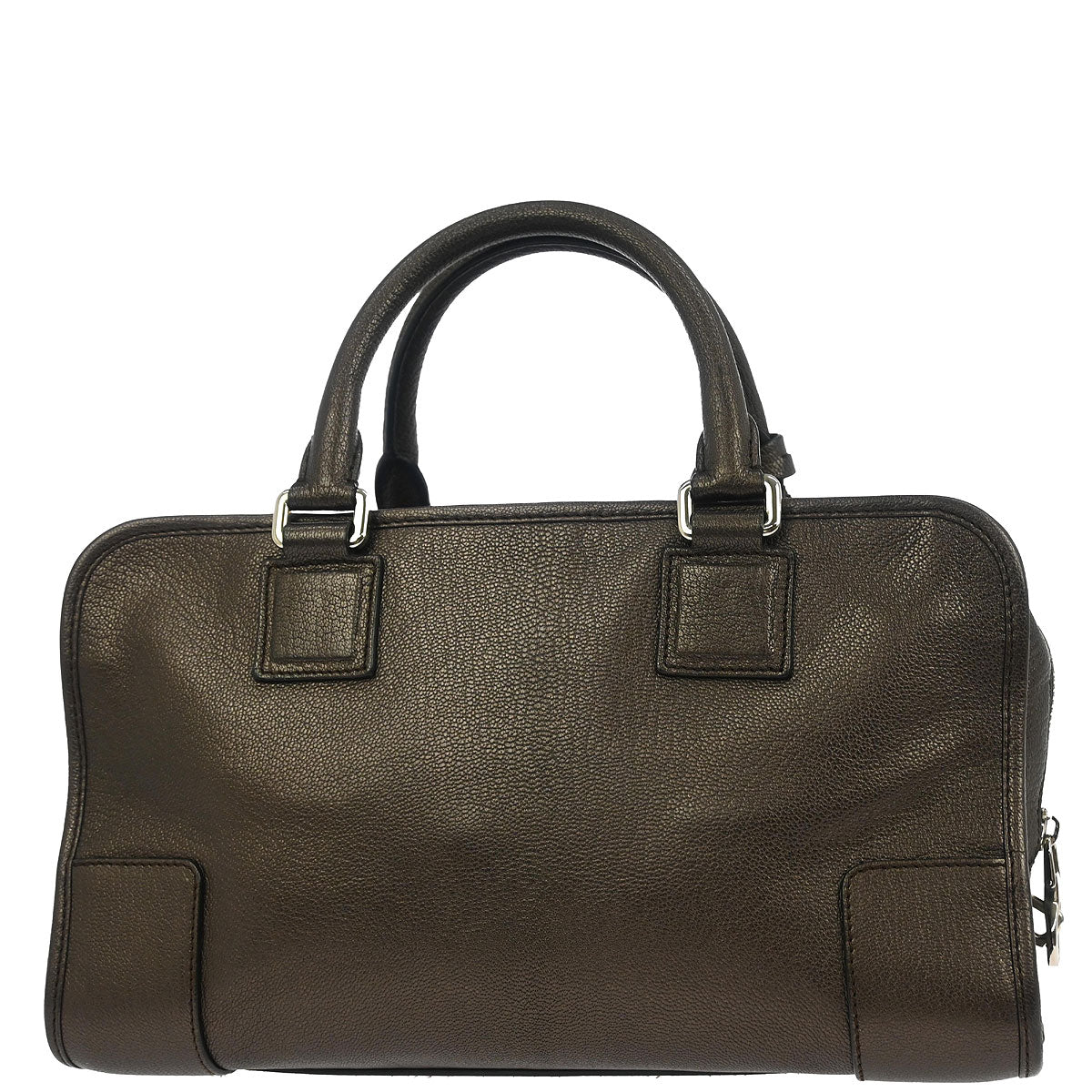 Loewe Metallic Brown Leather Amazona 28 Handbag