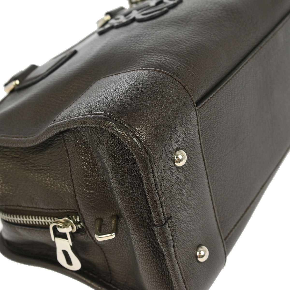 Loewe Metallic Brown Leather Amazona 28 Handbag