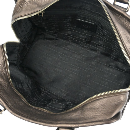 Loewe Metallic Brown Leather Amazona 28 Handbag