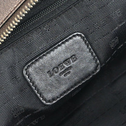 Loewe Metallic Brown Leather Amazona 28 Handbag