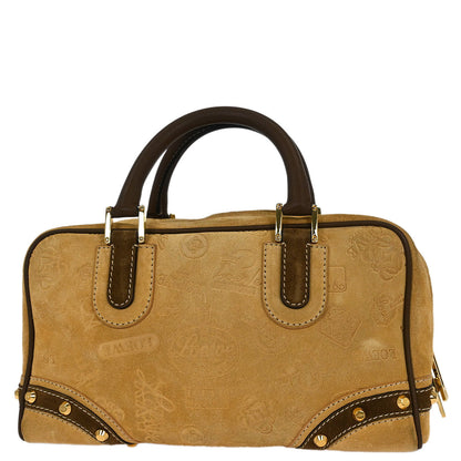 Loewe Beige Brown Suede Amazona 28 Handbag