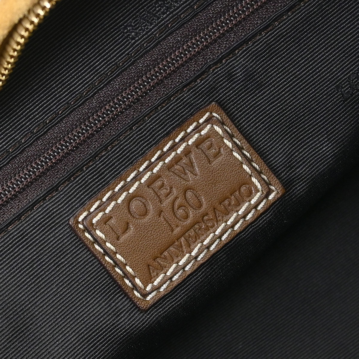 Loewe Beige Brown Suede Amazona 28 Handbag