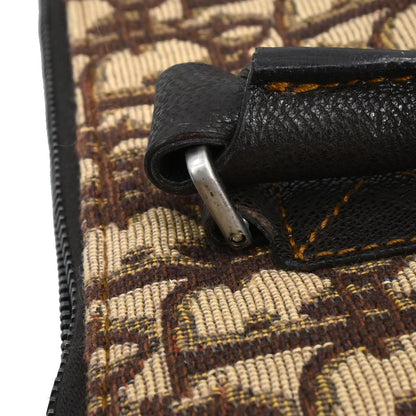 Christian Dior Beige Canvas Trotter Tote Handbag