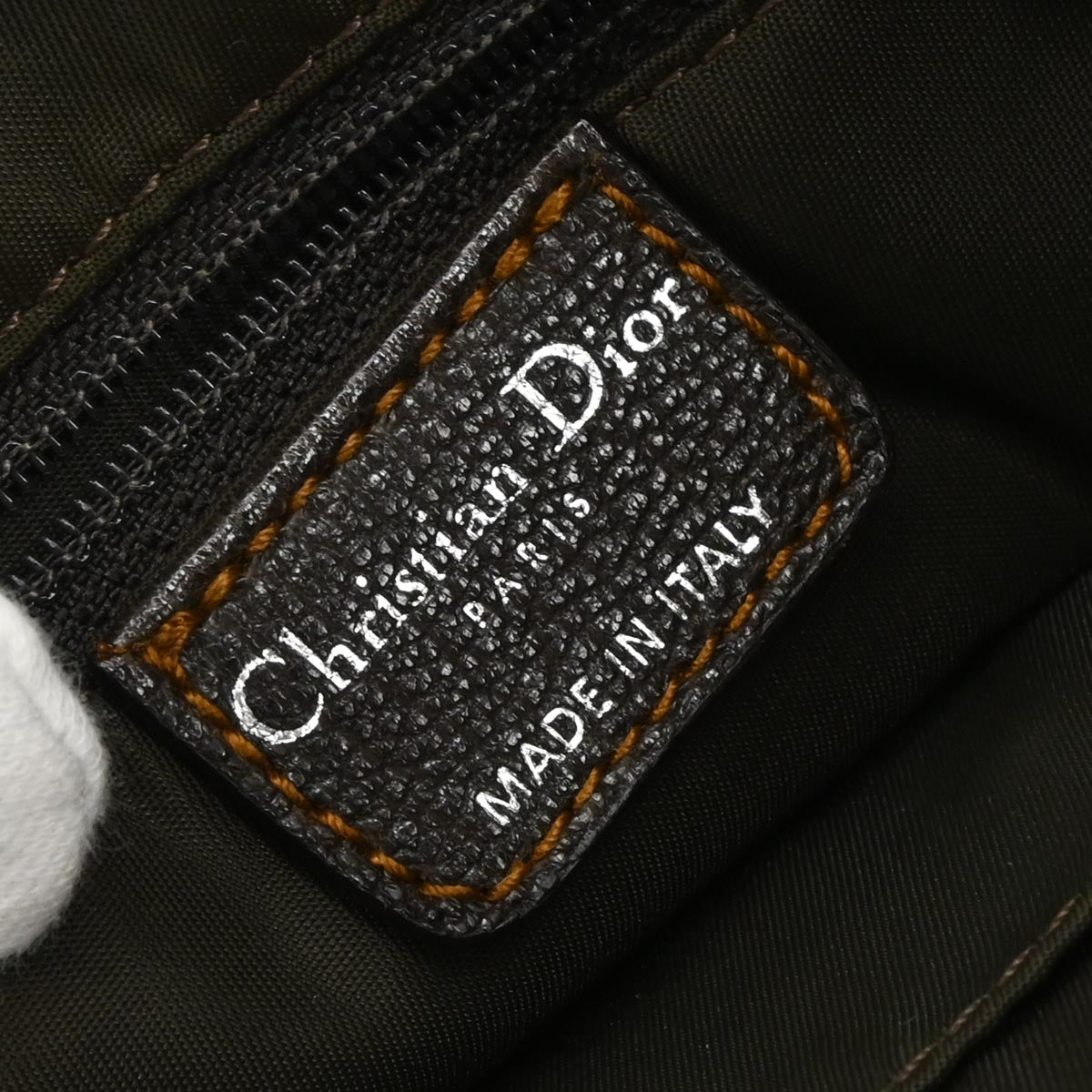 Christian Dior Beige Canvas Trotter Tote Handbag