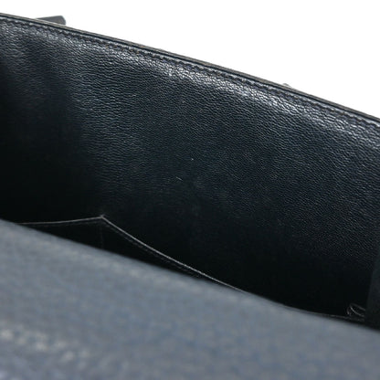 Hermes Blue Indigo Ardennes Kelly 28 Sellier Handbag