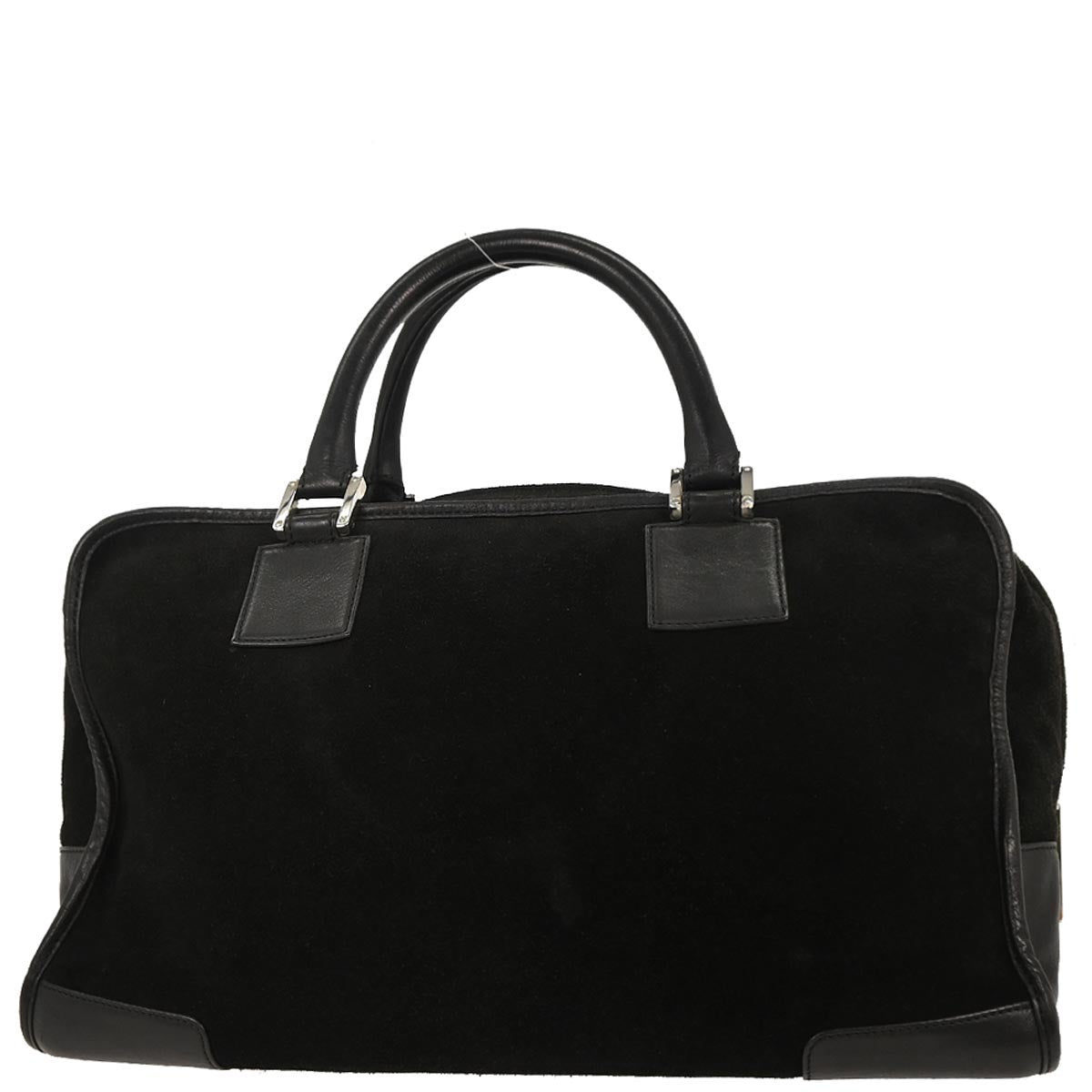 Loewe Black Suede Amazona 36 Handbag