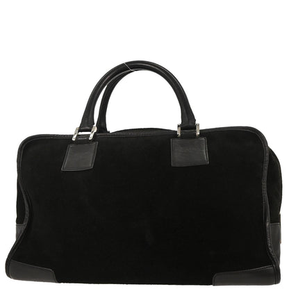 Loewe Black Suede Amazona 36 Handbag