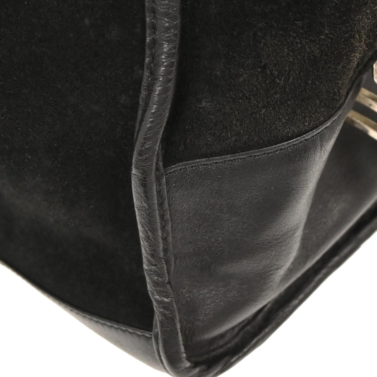 Loewe Black Suede Amazona 36 Handbag