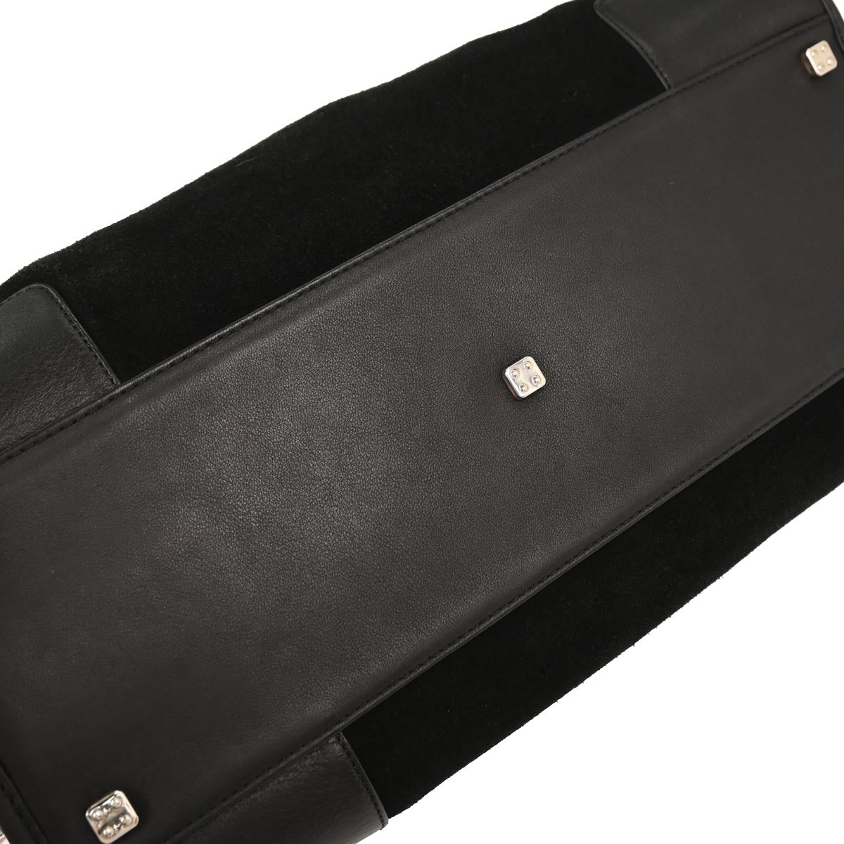 Loewe Black Suede Amazona 36 Handbag