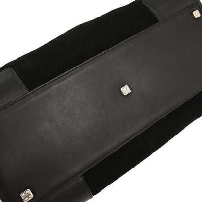 Loewe Black Suede Amazona 36 Handbag