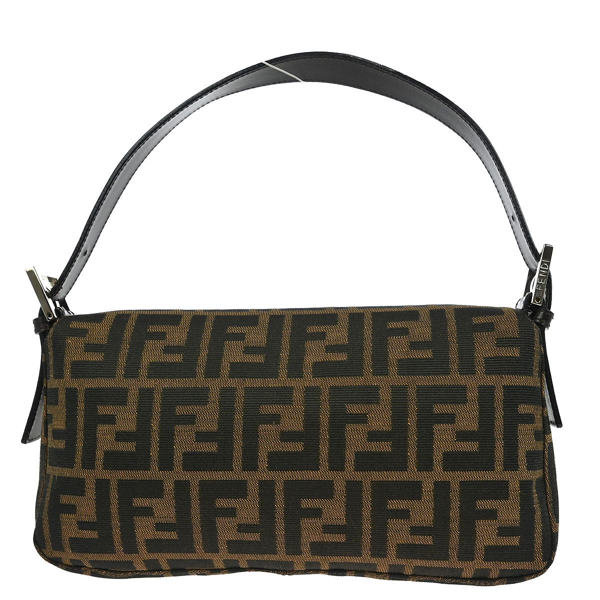 Fendi Brown Canvas Zucca Baguette Handbag