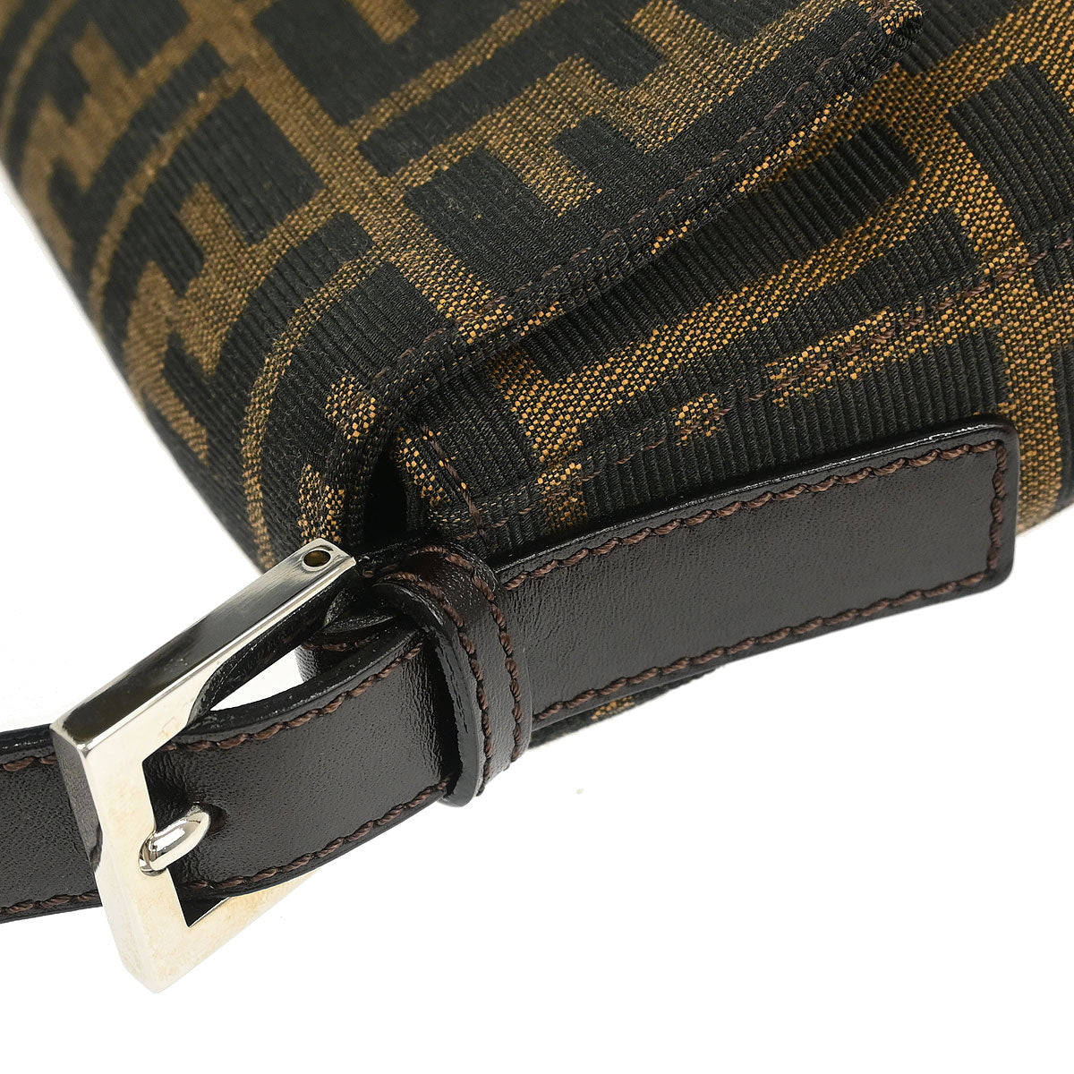 Fendi Brown Canvas Zucca Baguette Handbag