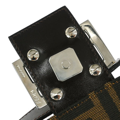 Fendi Brown Canvas Zucca Baguette Handbag