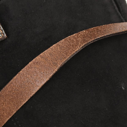 Fendi Black Suede Mamma Baguette Handbag