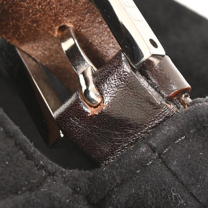 Fendi Black Suede Mamma Baguette Handbag