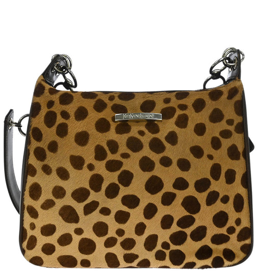 Yves Saint Laurent * Pony Hair Cheetah Shoulder Bag