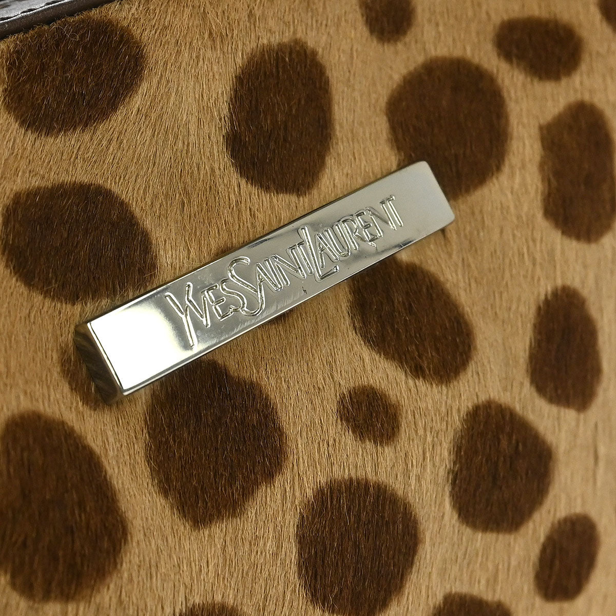 Yves Saint Laurent * Pony Hair Cheetah Shoulder Bag