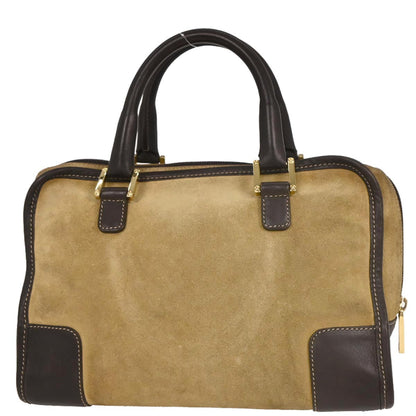 Loewe Beige Suede Amazona 28 Handbag