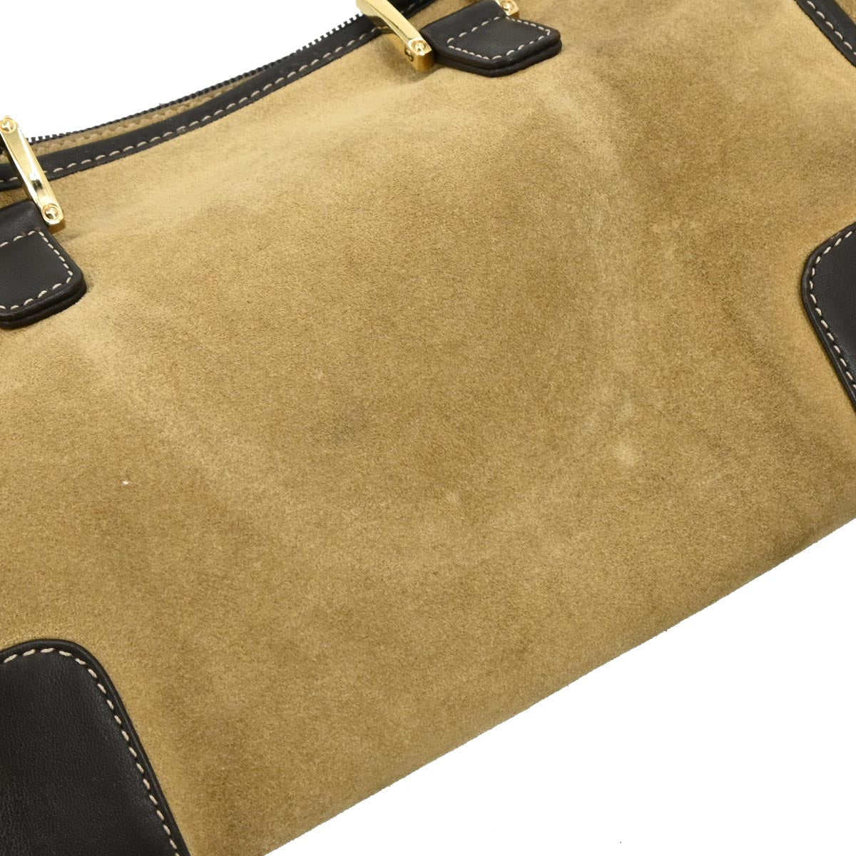 Loewe Beige Suede Amazona 28 Handbag